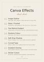 Canva Effects Cheat Sheet (Printable)