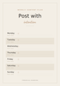 Weekly Content Planner (Printable)